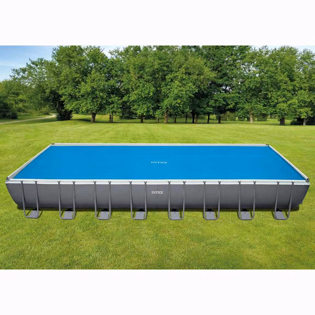Copertura Solare Termica Intex per Piscina Rettangolare Blu 975 x 488 cm