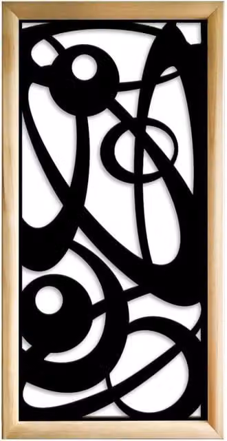 Moduli Decorativi INTERSTELLAR Signorbit in Legno e PVC, Colore Nero, L/P/H: 73 x 64 x 148 cm