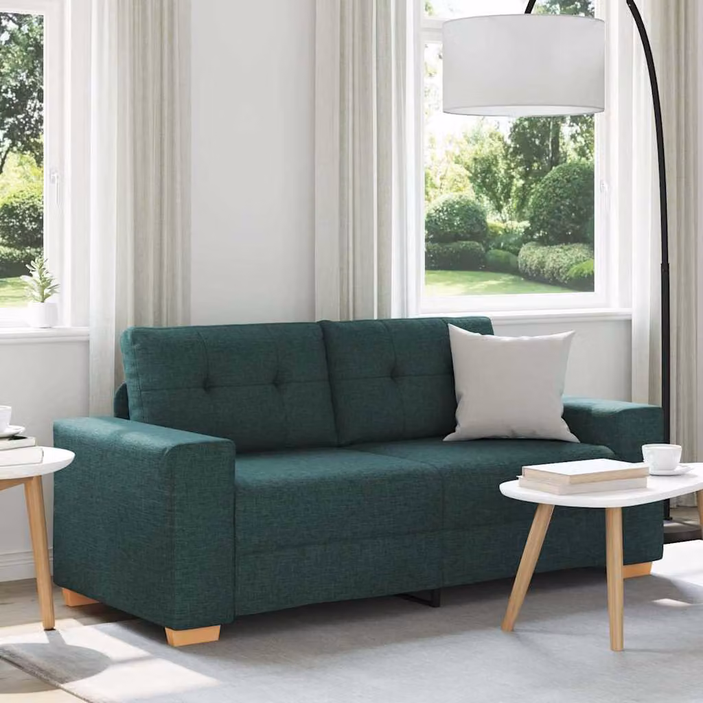 vidaXL Divanetto Moderno in Tessuto Verde con Struttura Imbottita L: 180 cm, P: 77 cm, H: 82 cm