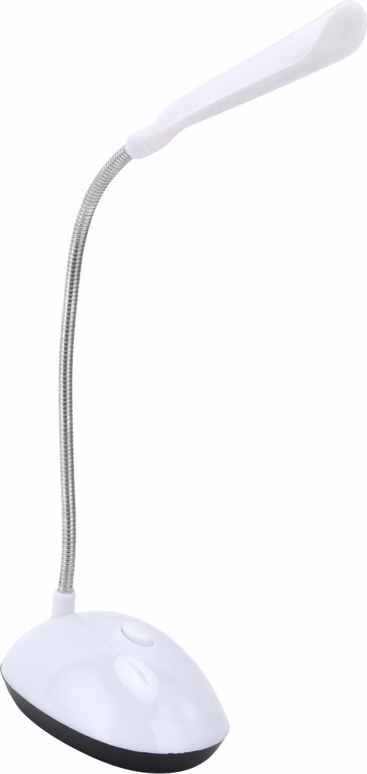 Lampada da lettura a LED per bambini, protezione degli occhi flessibile a 360°, lampada regolabile per la testiera della camera da letto, bianca