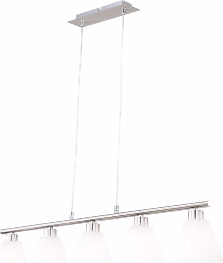 Globo Lighting lampada a sospensione in metallo nichel opaco, 5x E14