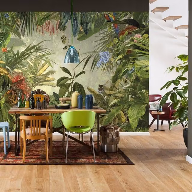 Fotomurale KOMAR Into the wild, decorazione floreale multicolore, L: 368 cm, H: 248 cm