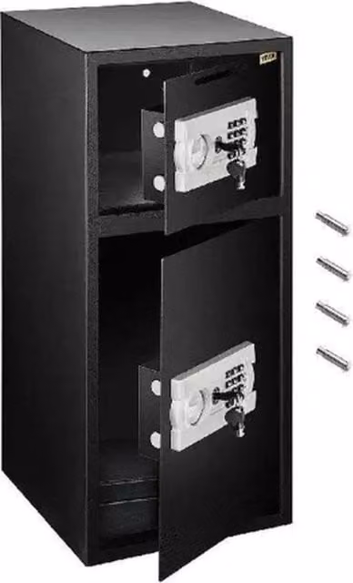 Cassaforte Elettronica VEVOR in Acciaio Inox, Colore Nero