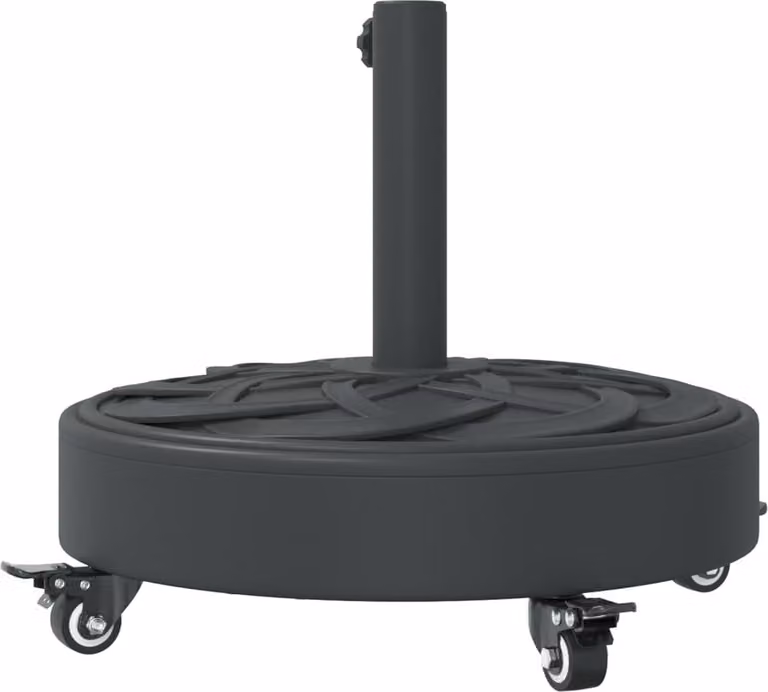 Base per Ombrellone con Ruote per Pali Ø38/48 mm 27 kg Rotonda
