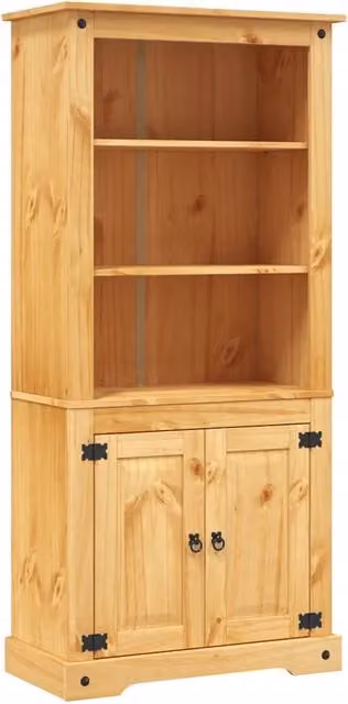 Credenza | Madia | Buffet da pranzo | Armadio da pranzo in Legno di Pino Messicano Corona Range 80x40x170 cm