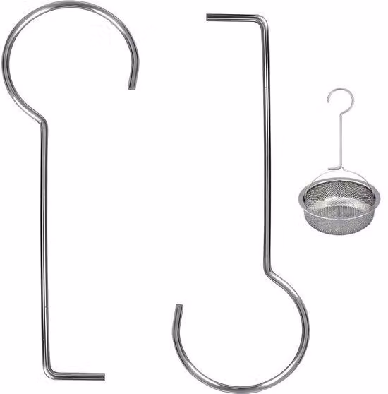 Set di 2 estrattori per doccia in acciaio inossidabile, estrattori per scarichi da cucina, gancio per la pulizia, estrattori per scarichi color argento.