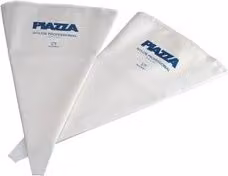Set di 2 sacche per decorare dolci professionali Piazza in plastica bianco, diametro 46 cm