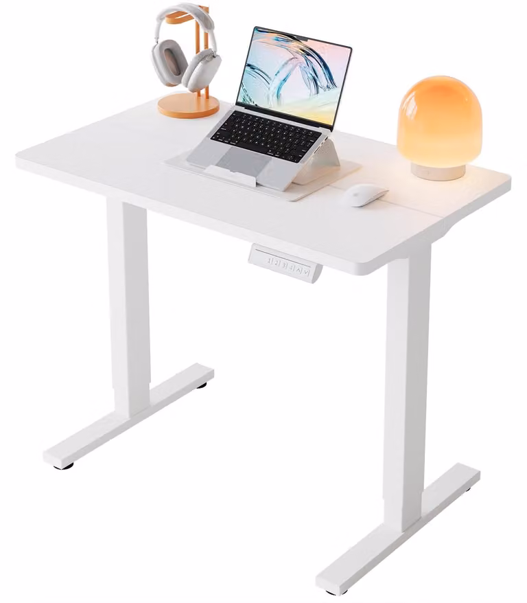 Scrivania elettrica - Scrivania regolabile in altezza - 80 x 48 cm - Da 72 a 118 cm - Quattro posizioni di memoria