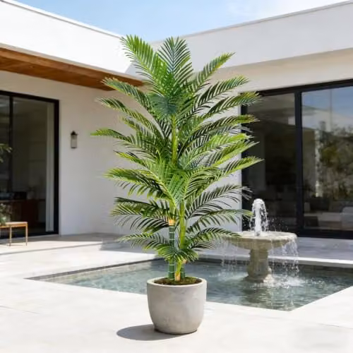Pianta artificiale di palma da interno (nero, 2,1 m)
