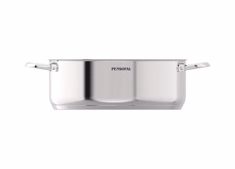 Tegame in Acciaio inox antiaderente PFAS Free per induzione, con due maniglie, linea New Era, diam. 28 cm