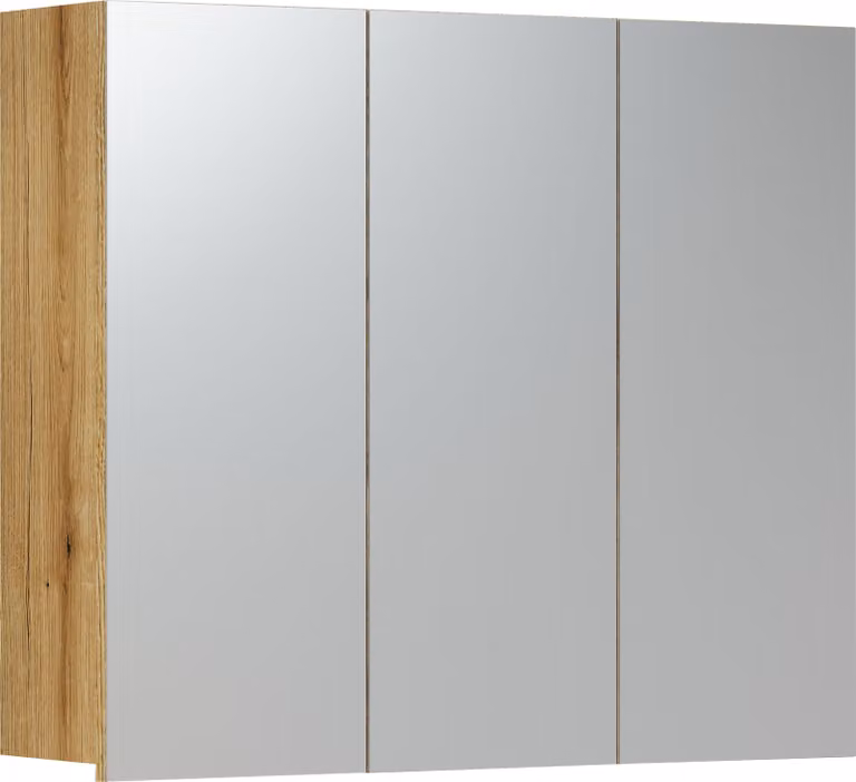 trendteam mobile specchio bagno Pure Bliss Evoke rovere melamina L/H/D ca. 80/67/17 cm