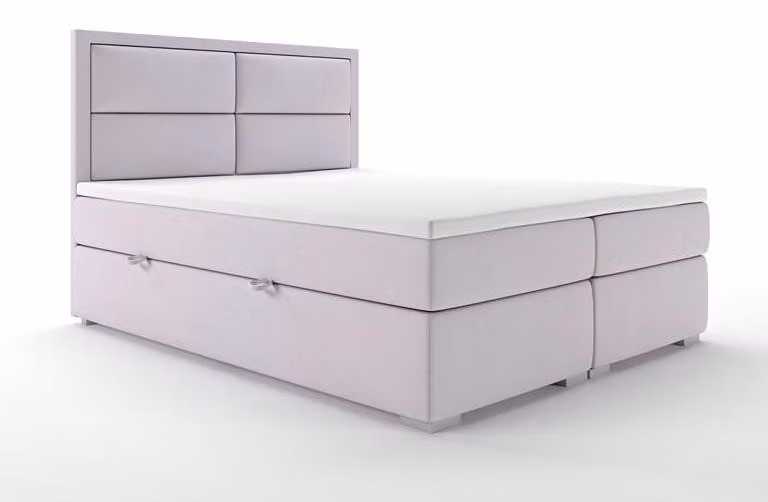 Boxspring Bett Hotel Doppel Komplett Set Topper Matratze Betten Funktion Kasten