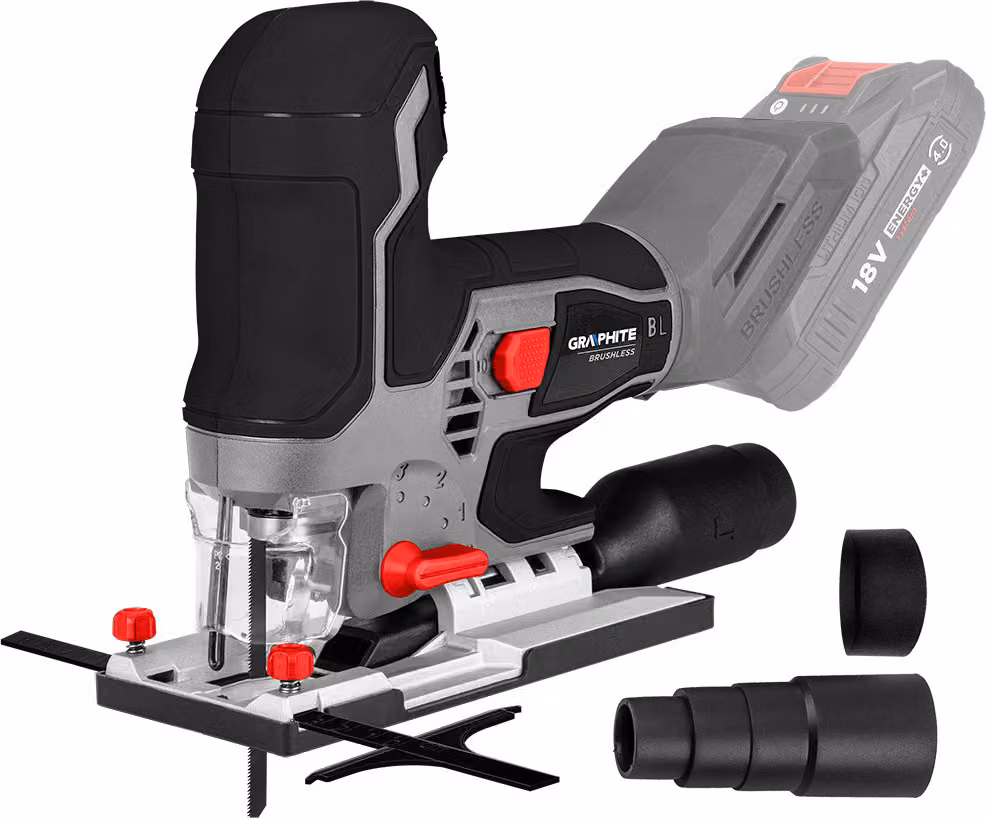 Seghetto alternativo a batteria GRAPHITE 18V System - Seghetto per la casa e il giardino - Batterie e caricabatterie non inclusi nella fornitura