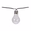 Luci LED da fata 7,5 m IP-44 10 lampadine di plastica chiare / bianco caldo