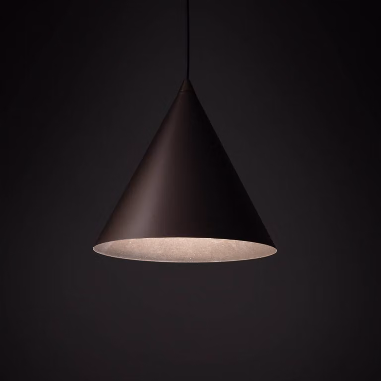 Lampada a sospensione Cono TK Lighting, dimmerabile, Bronzo / Ottone antico, Soggiorno / Sala da pranzo, Metallo, Moderno, Lampada a sospensione