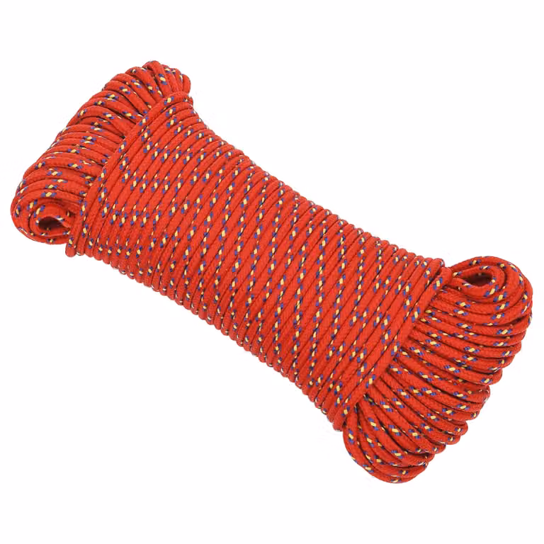 Corda multiuso vidaXL in plastica rossa da 3 mm, lunghezza 250 m