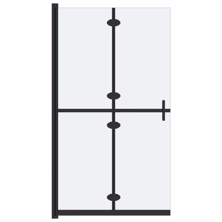 Parete per Doccia Walk-in Pieghevole in Vetro ESG 70x190 cm