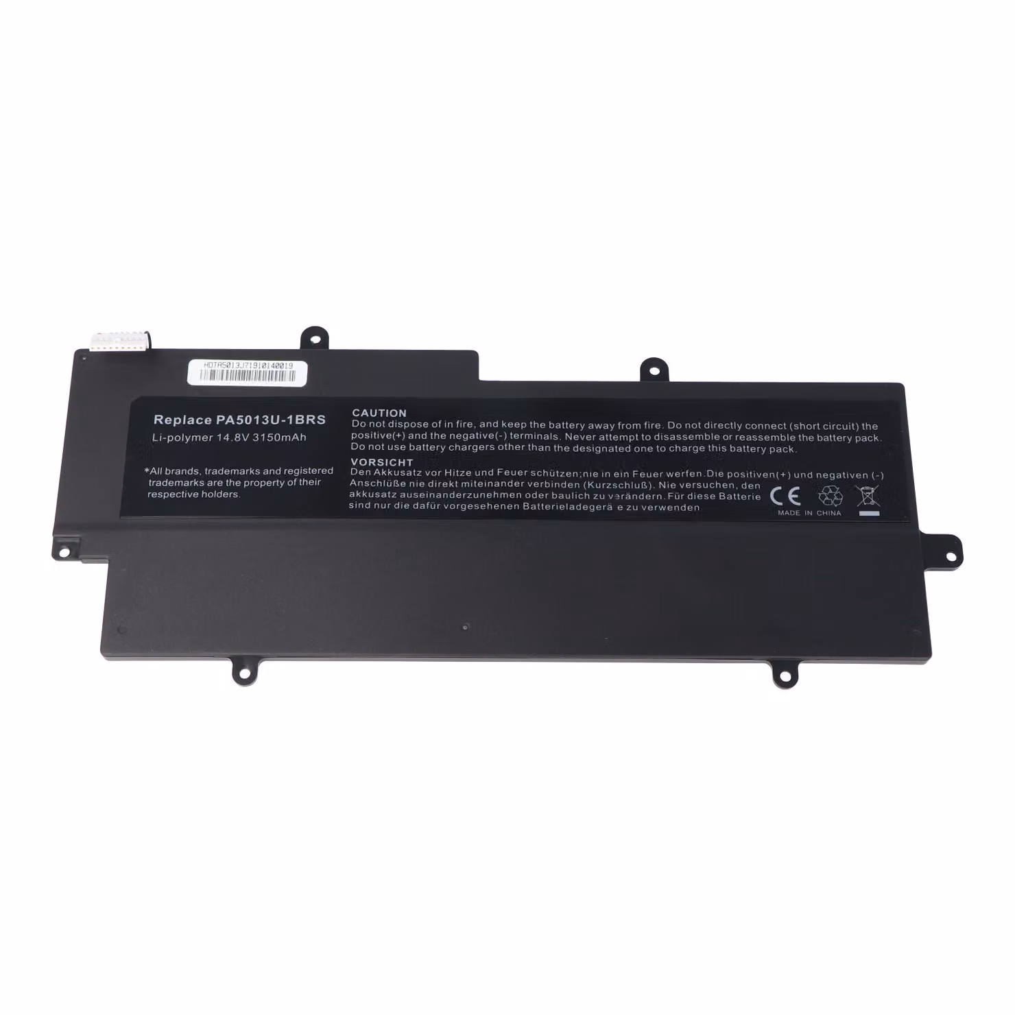 Batteria adatta per Toshiba Portege Z830 Ultrabook batteria, Z835, Z930, Z935, PA5013U, PA5013U-1BRS