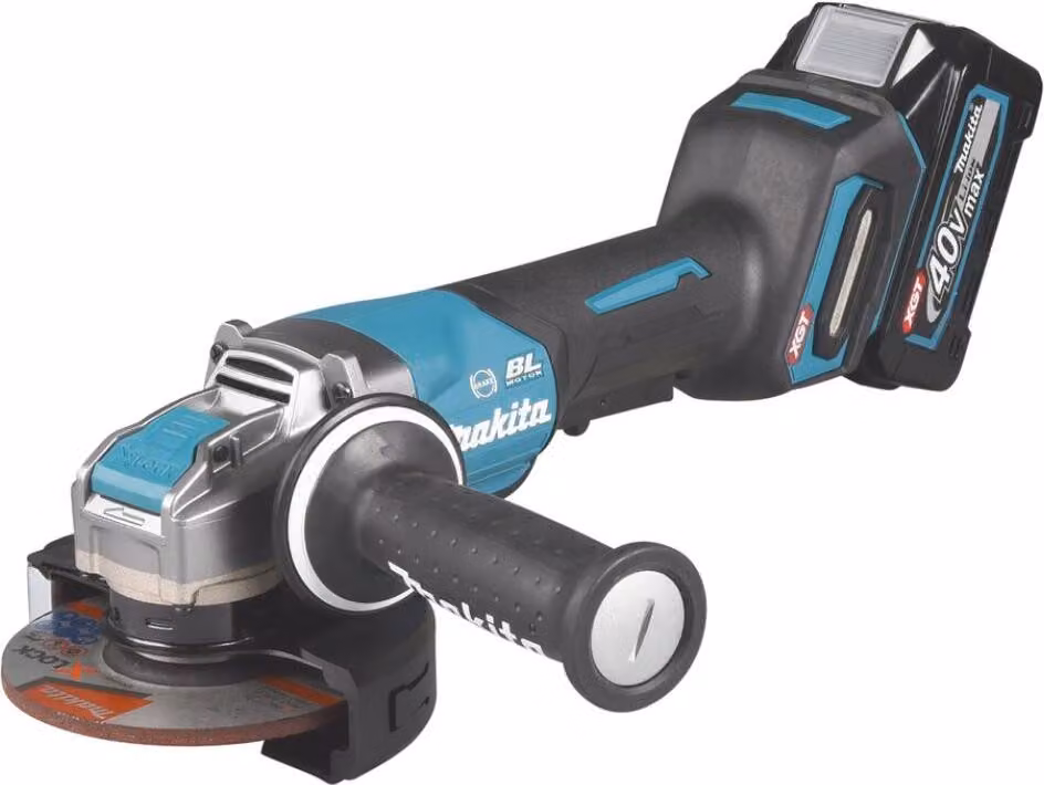 Smerigliatrice angolare a batteria Makita XGT 40 V max - 125 mm - 8 500 giri/min - X-LOCK
