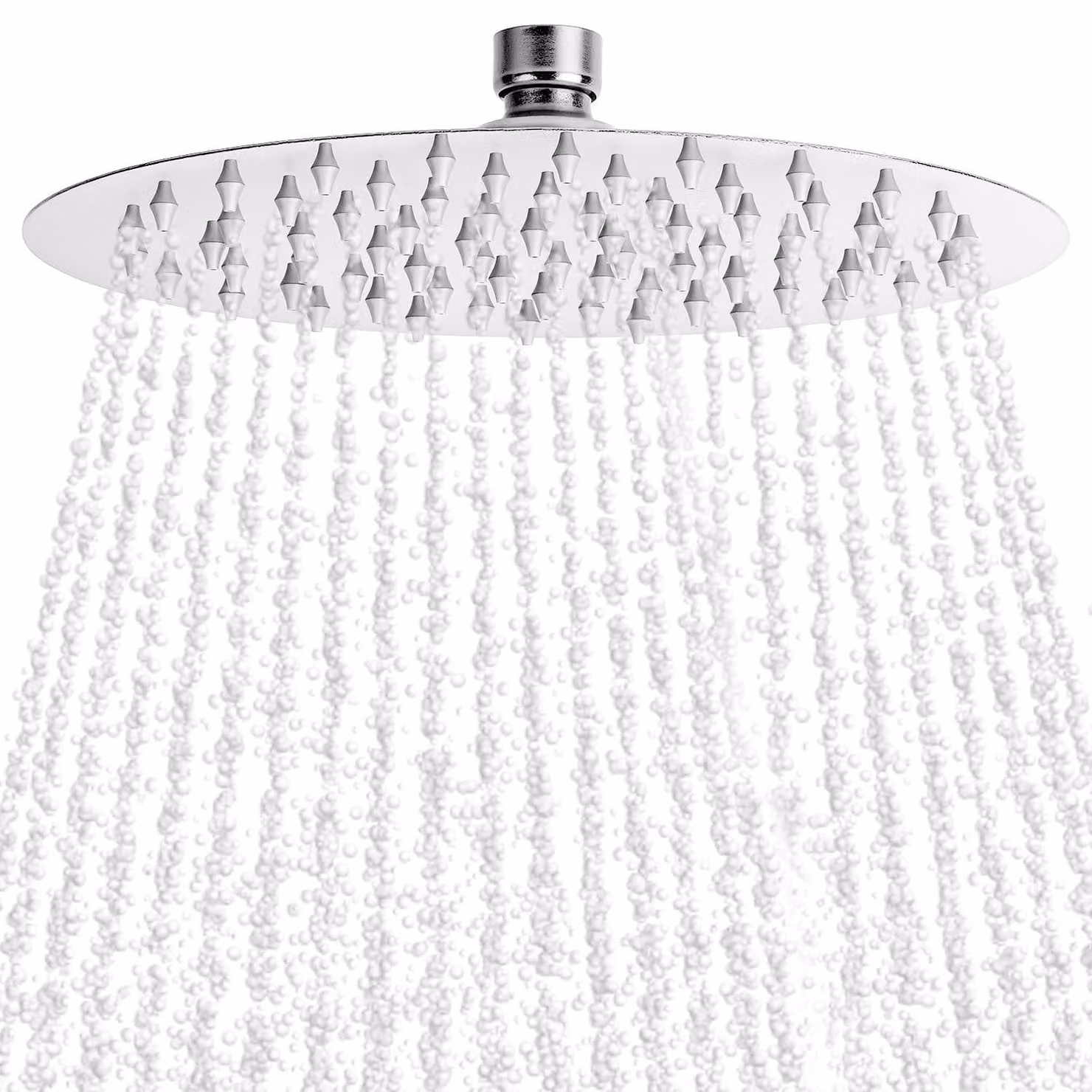 Soffione per doccia a pioggia - Soffione doccia - Acciaio inossidabile - Ø 20 cm - Orientabile a 360°