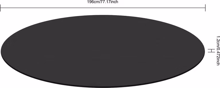 Tappetino protettivo rotondo Whirlpool - Diametro 196 cm - 12 mm in schiuma EVA - Impermeabile - Antiscivolo - Isolante - Adatto per piscine idromassaggio, interni ed esterni