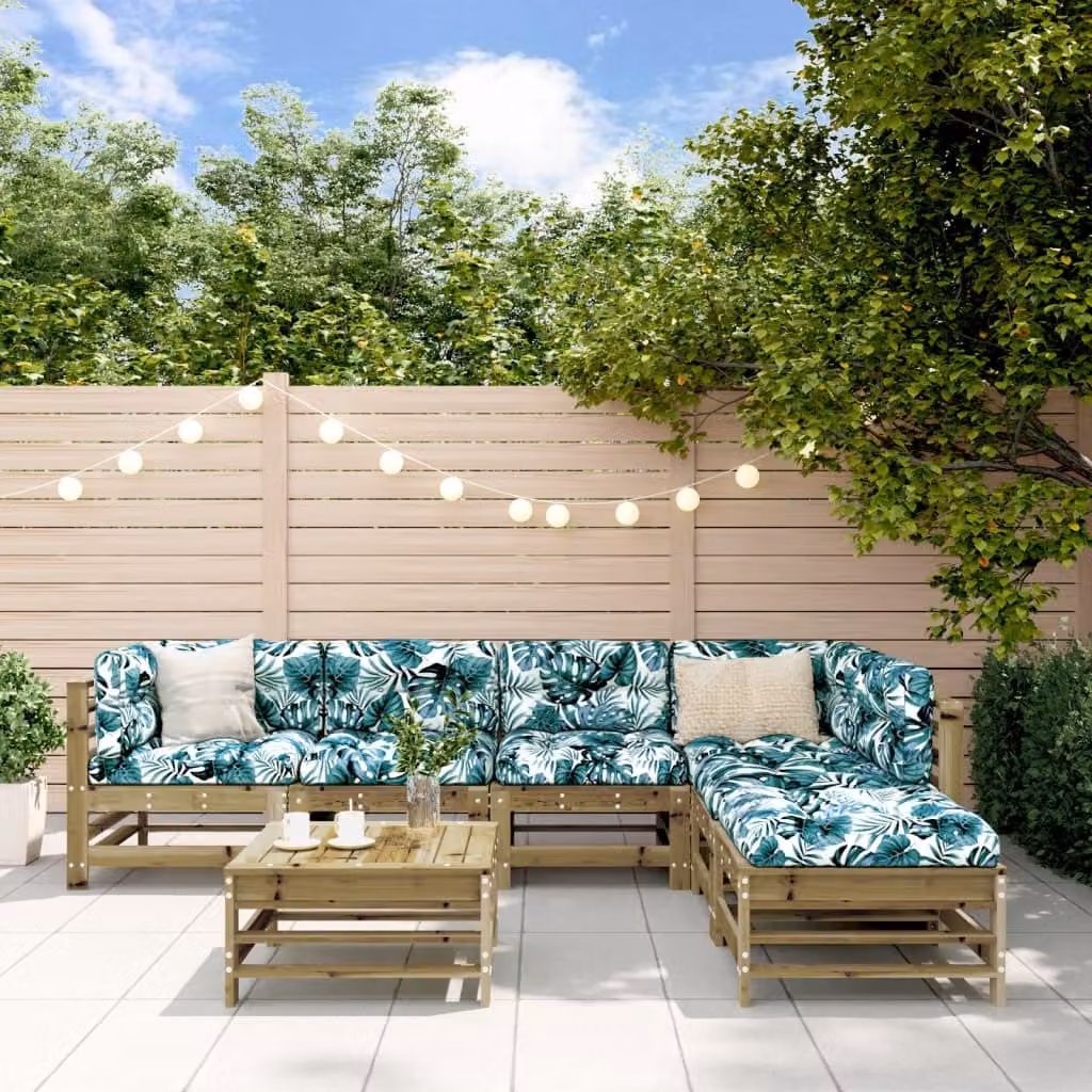 Maison Exclusive - Set da giardino da 7 pezzi in legno di pino trattato