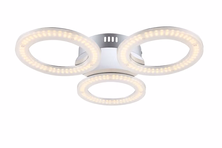 Lampada a sospensione Globo, finitura cromata, modello 41107-3D