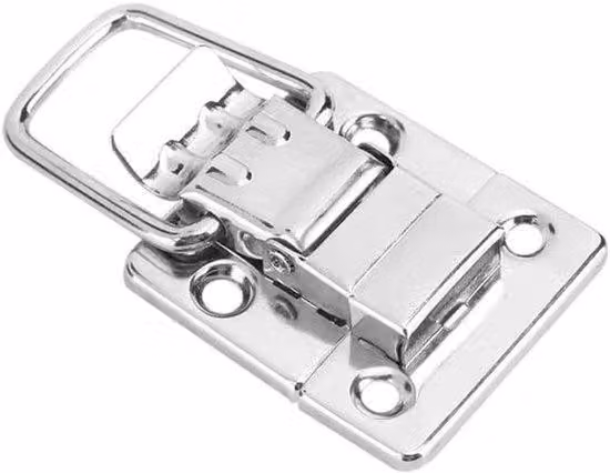 Serrature di sicurezza - Custodie per attrezzi - Set di 10 - Argento - Chiusura rapida - Scatola - Adatte per custodie per attrezzi e cassetti - Colore argento - Serrature di sicurezza.