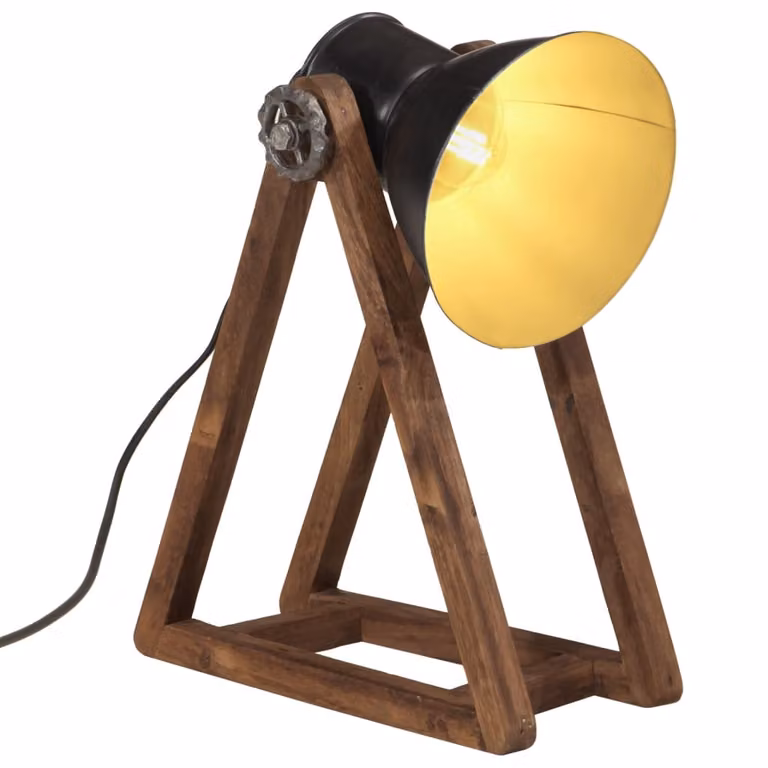 Maison Exclusive - Lampada da scrivania, 25 W, nera, 30x17x40 cm, attacco E27