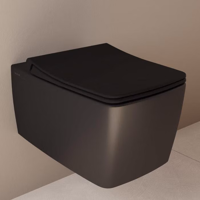 Vaso sospeso da parete VitrA Metropole, sistema di scarico VitrAflush 2.0, senza bordo