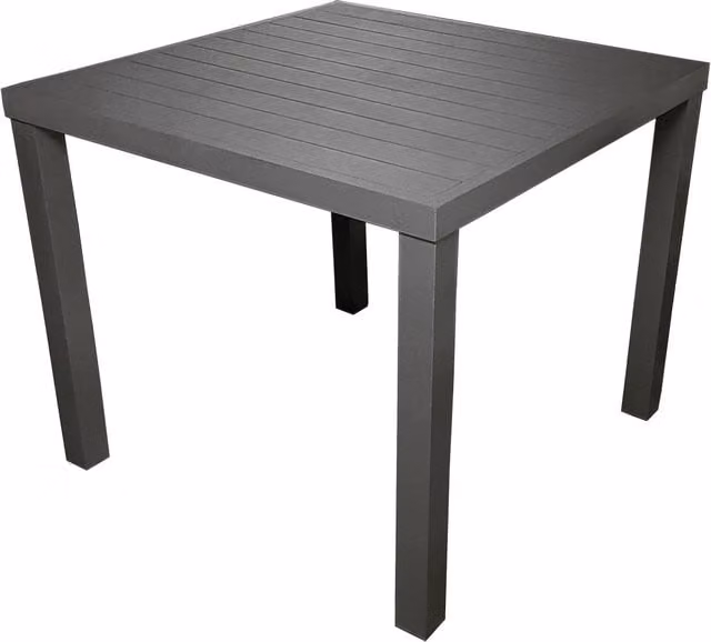 Tavolo da Giardino 80x80 cm in Alluminio San Vincenzo Grigio