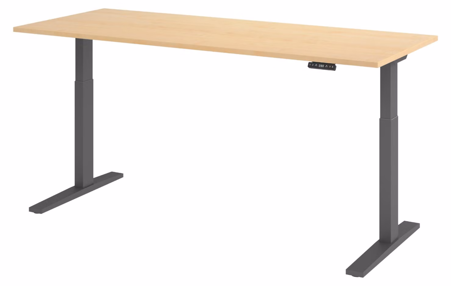 Scrivania elettrica bümö XMKA - Finitura: Noce, Struttura: Grafite, Dimensioni: 200 x 80 cm
