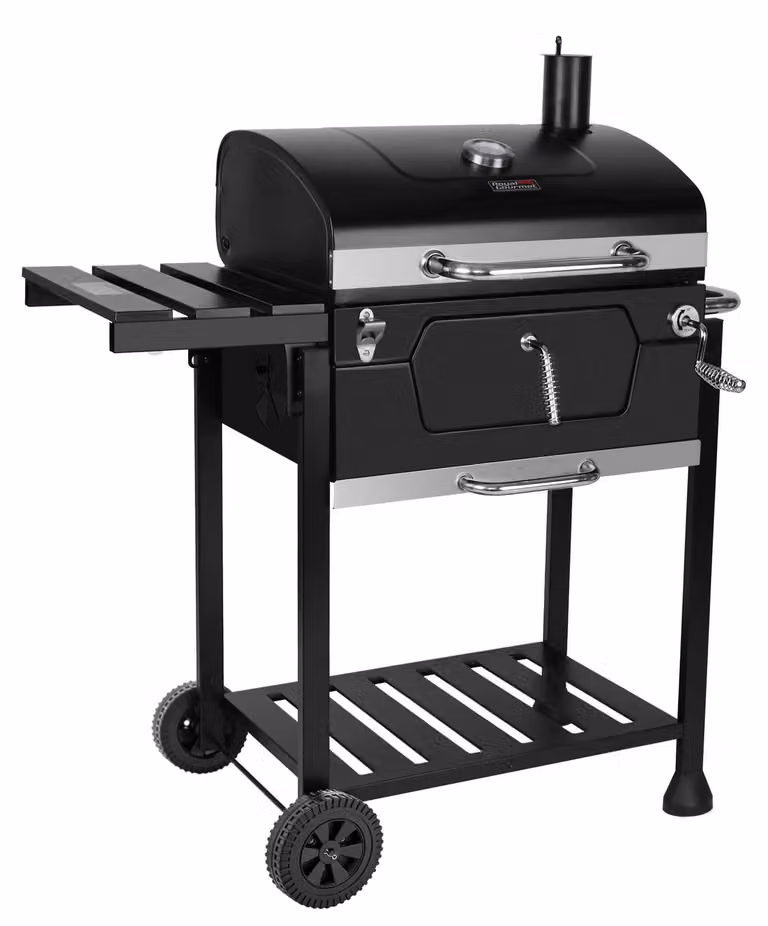 Griglia a carbone, griglia a carbone, dimensioni 100 x 64,5 x 104,5 cm, carrello per barbecue con coperchio
