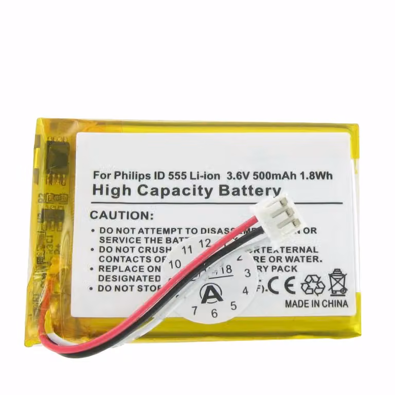 Batteria ricaricabile AccuCell adatta alla batteria ricaricabile PHILIPS ID 555 SL-422943