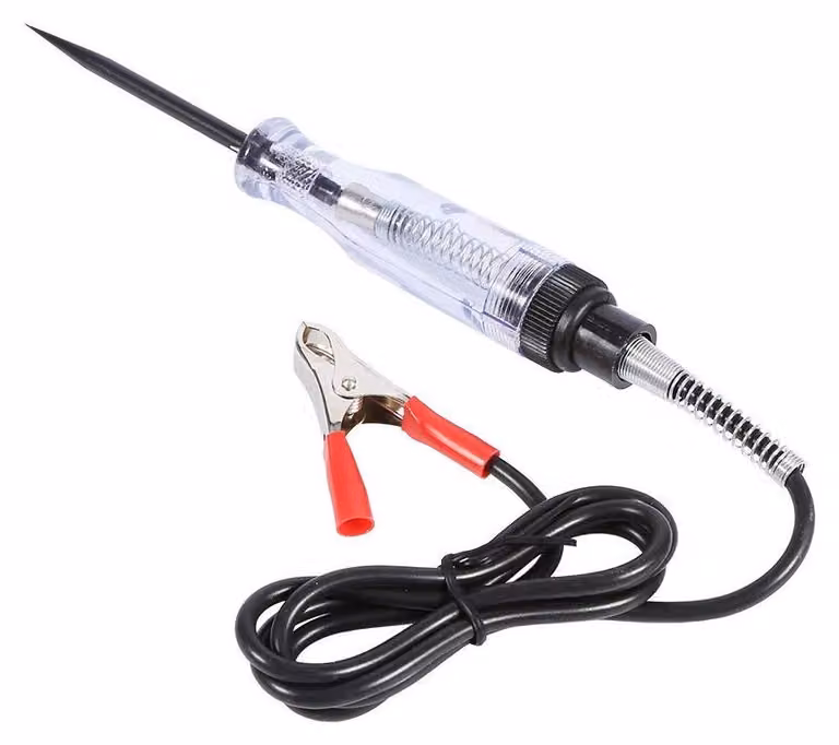Tester per la verifica della tensione per auto e camion, da 6V a 24V, con indicatore luminoso