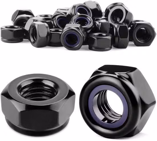 Boccole in nylon per montaggio su impiallacciatura esterna - 15 pezzi - Nero