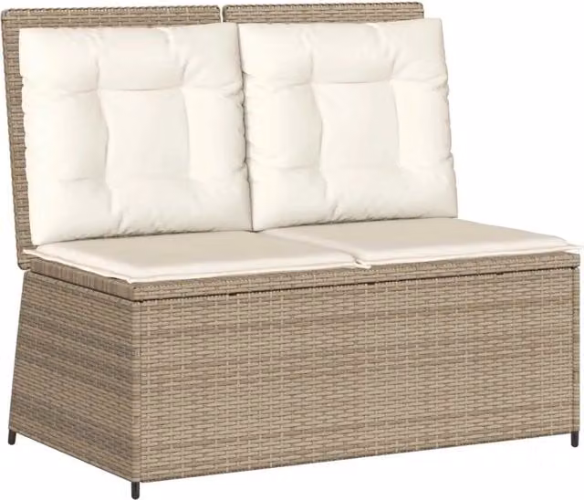 Panchina da Giardino | Panca da Giardino Beige polyrattan