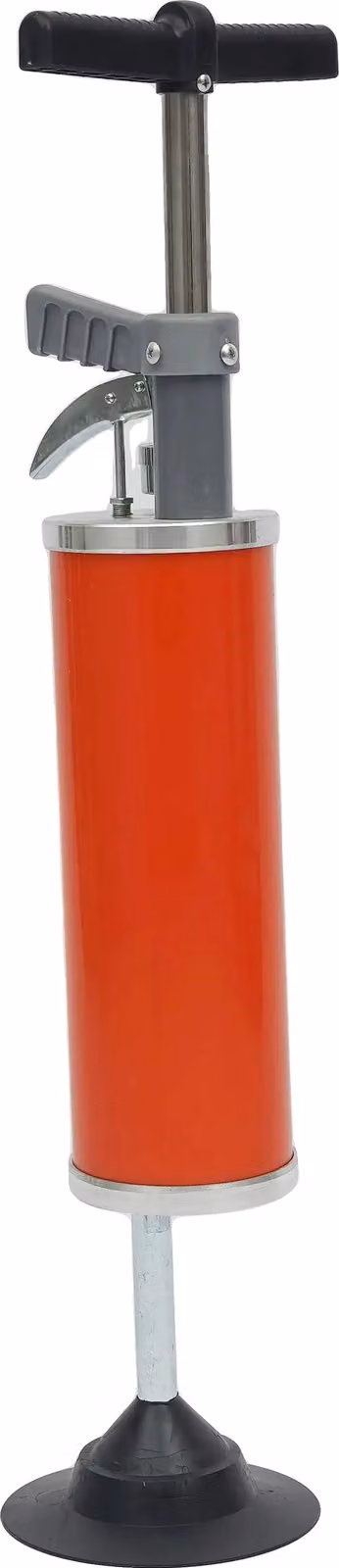Sturalavandini pneumatico per WC, a funzionamento manuale, per un'efficace disostruzione degli scarichi, rosso