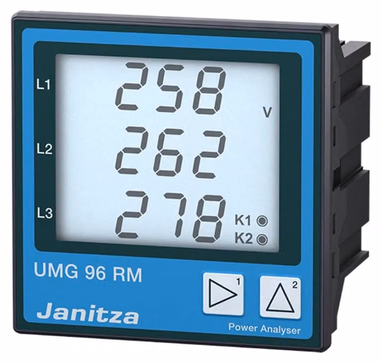 JANITZA UMG 96RM-M Dispositivo di misura universale UMG96RM-M, M-Bus L-N: 10-300VAC L-L: 18-520VAC