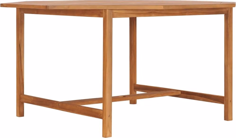 The Living Store tavolo da giardino 150x150x75 cm in teak massiccio