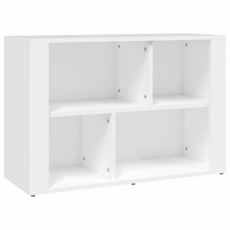 Credenza Bianca 80x30x54 cm in Legno Multistrato