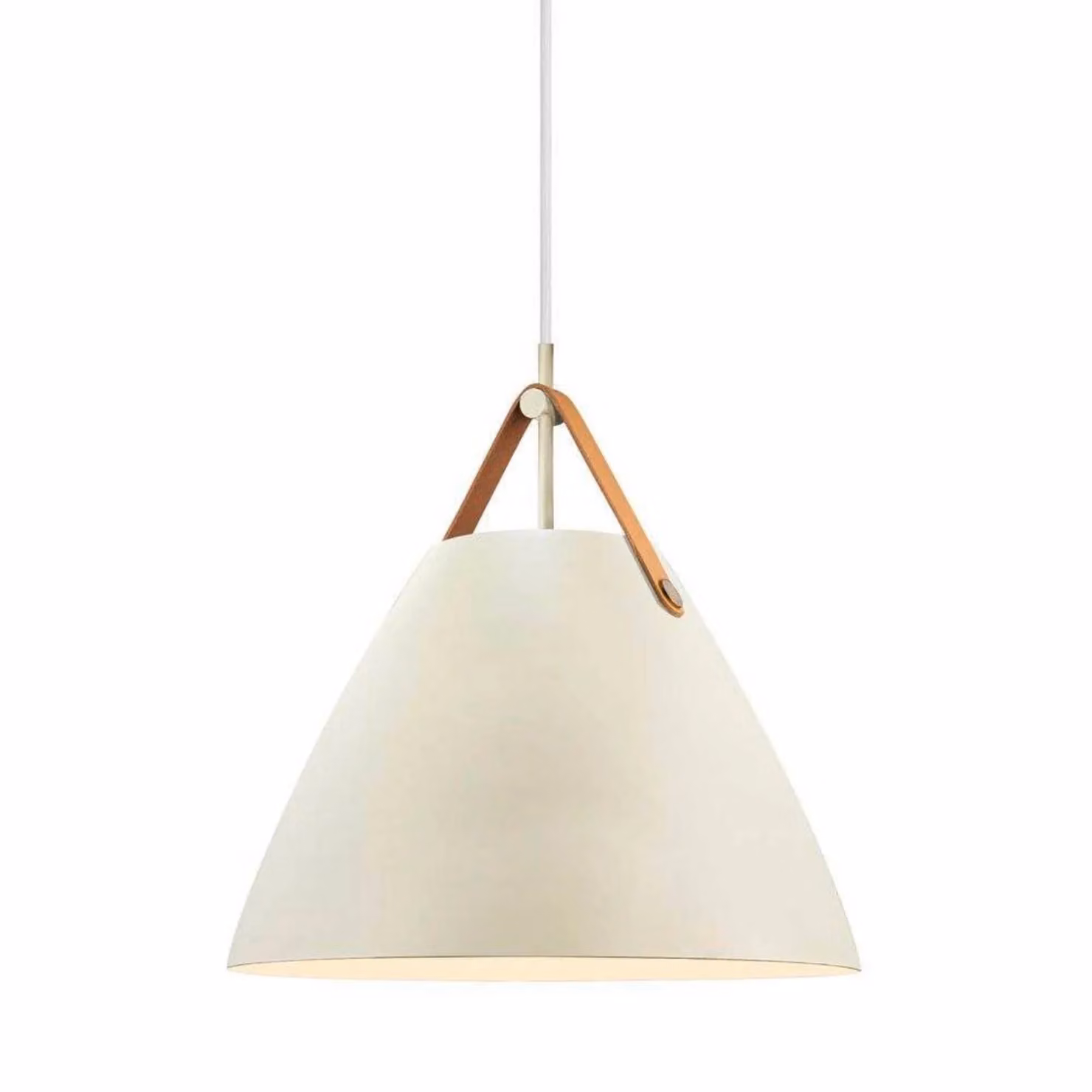 DFTP by Nordlux Lampada a sospensione Strap, dimmerabile, Crema / Ambra, Soggiorno / Sala da pranzo, Tessuto / Stoffa / Seta, Scandinavo, Lampada a sospensione