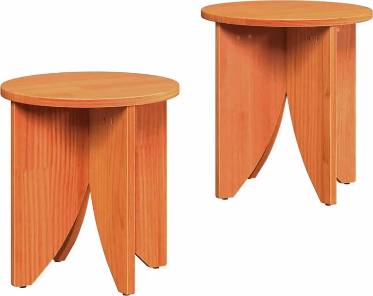 Tavolino da salotto 2 pcs Marrone cerato