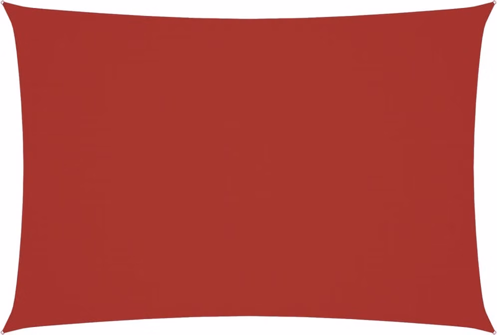 Parasole a Vela Oxford Rettangolare 3x5 m Rosso