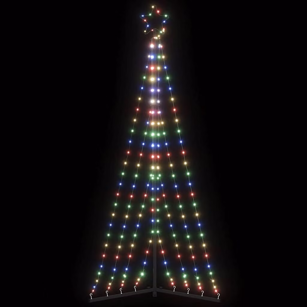 Albero di Natale con 339 LED RGB multicolore vidaXL, Altezza: 187 cm