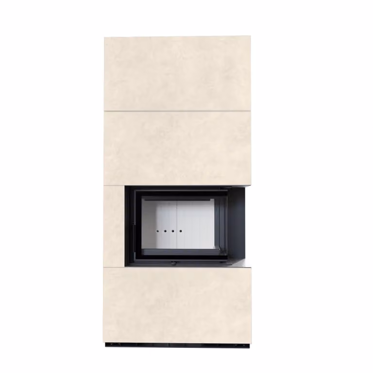 Kit camino KRATKI FLOKI BOX destro 8 kW Ø 160 sinterizzato al quarzo FOKOS TALCO