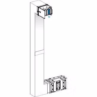 Schneider Electric KSA Commutatore multidirezionale, 1000 A, salita a sinistra, paratia tagliafuoco KSA1000DMCL41F