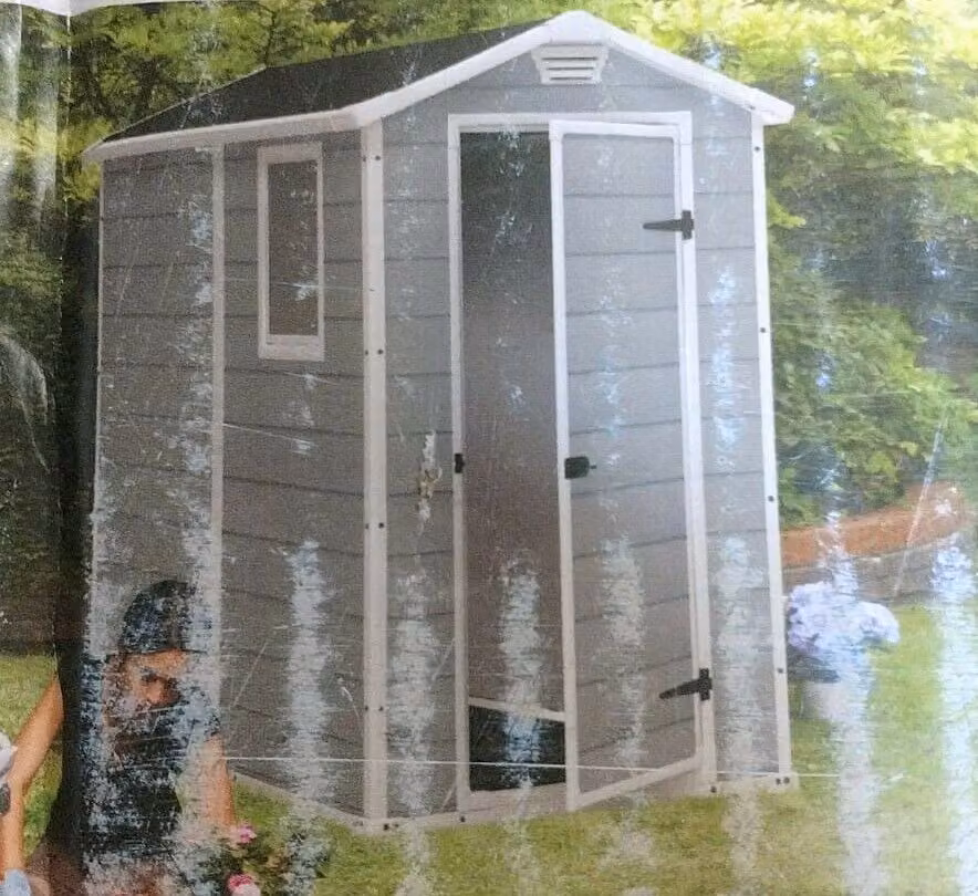 Casetta da giardino Keter Manor 4x6 S, grigio, 3,8m³ casetta da giardino, casetta per attrezzi