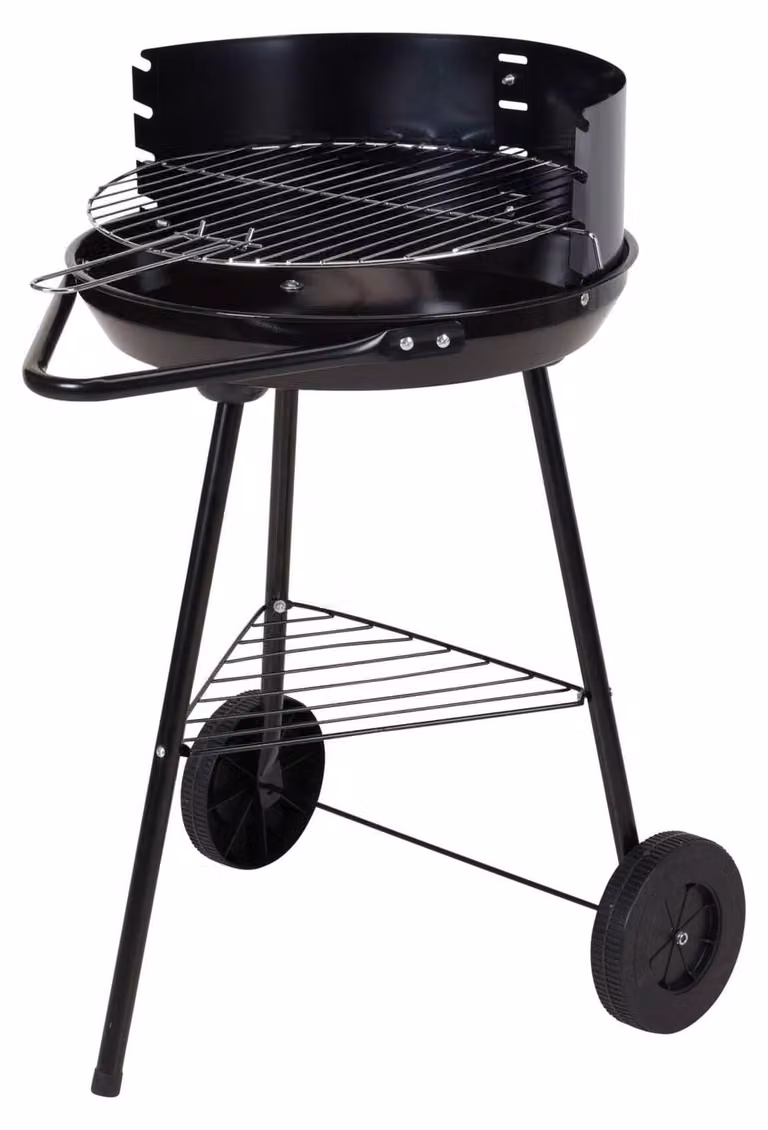 Elzusha - Barbecue a carbone compatto, 40 cm - Portatile e robusto