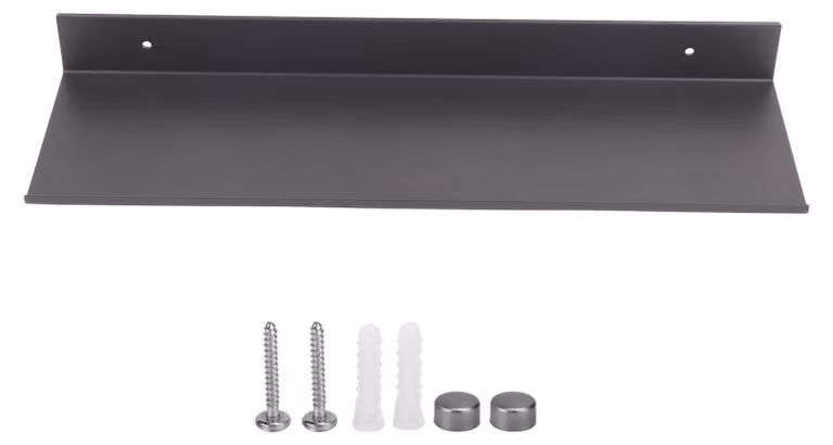 Ripiano da bagno da montare a parete, scaffali in alluminio per ambienti, organizer, bagno, doccia, accessori, 40 cm